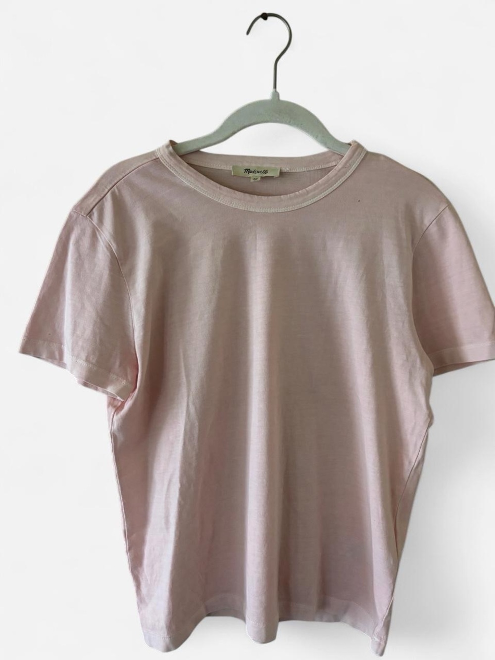 Madewell Light Pink Crewneck Short Sleeve Tee